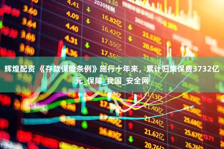 辉煌配资 《存款保险条例》施行十年来，累计归集保费3732亿元_保障_我国_安全网