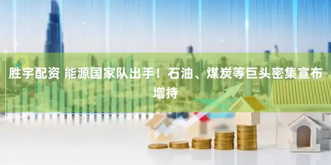 胜宇配资 能源国家队出手！石油、煤炭等巨头密集宣布增持